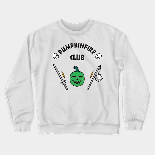 PUMPKINFIRE CLUB - GREEN COLOR Crewneck Sweatshirt by Dayat The Thunder